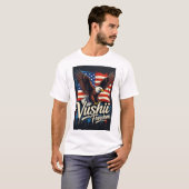 Vushii Eagle Vrijheid Grafisch T-shirt (Voorkant volledig)