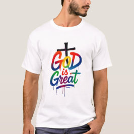 Vushii God is Groot Grafisch ontwerp T-shirt