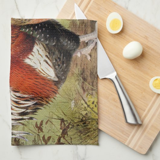 Vute Country boerderij haan hen keuken handdoek (Quarter Fold)