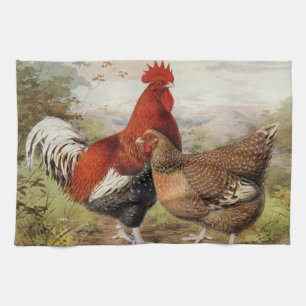 Vute Country boerderij haan hen keuken handdoek