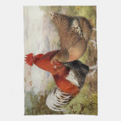 Vute Country boerderij haan hen keuken handdoek (Verticaal)