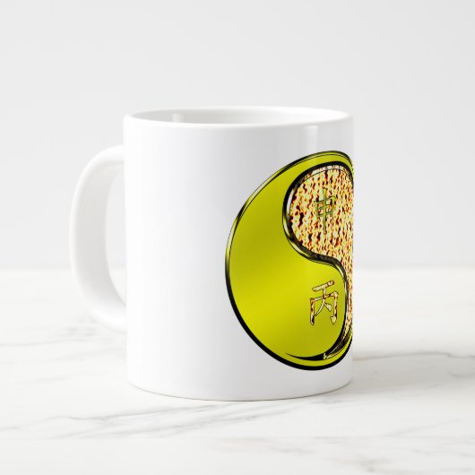 Vuur aap grote koffiekop (Links)