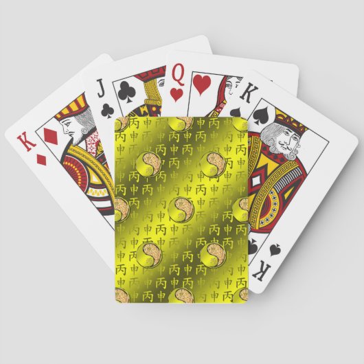 Vuur aap pokerkaarten (Achterkant)