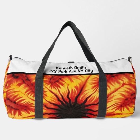 Vuur Abstract Patroon Gear Tas Gepersonaliseerd (Voorkant)