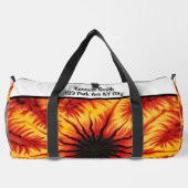 Vuur Abstract Patroon Gear Tas Gepersonaliseerd (Achterkant)