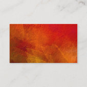 Vuur - Abstracte kunst in Oranje, geel, rood Visitekaartje (Achterkant)
