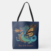 Vuur ademen Monarch Dragon Tote Bag (Voorkant)