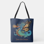 Vuur ademen Monarch Dragon Tote Bag (Achterkant)