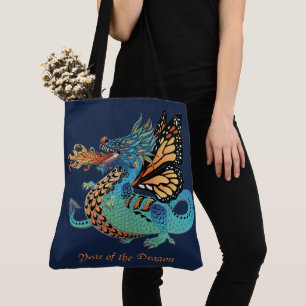 Vuur ademen Monarch Dragon Tote Bag