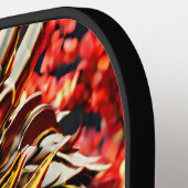 Vuur ademende draak gouden hoofd pickleball paddle (Links Detail)