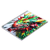 Vuur ademende draak Groen en Rood Notitieboek (Linkerzijde)