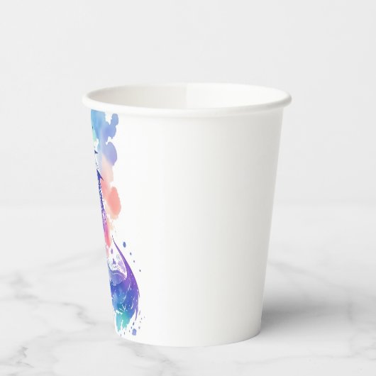 Vuur-ademende Dragon's betoverde verjaardag Papieren Bekers (Links)