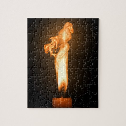 Vuur afvallen legpuzzel (Verticaal)