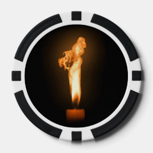 Vuur afvallen pokerchips