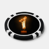 Vuur afvallen pokerchips (Enkel)