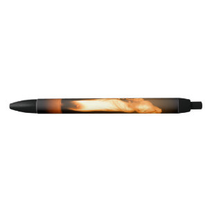 Vuur afvallen zwarte inkt pen