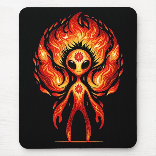 Vuur Alien Muismat (Voorkant)