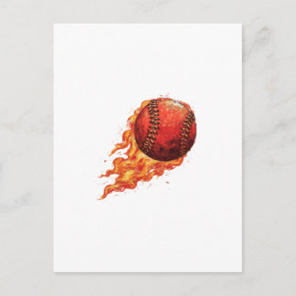Vuur Baseball  Briefkaart