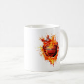 Vuur Basketbal Mok (Voorkant rechts)