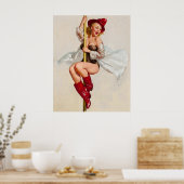 Vuur Belle altijd klaar Pin-up Poster (Keuken)