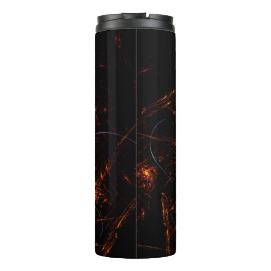 Vuur beneden Abstract Thermosbeker (Achterkant)