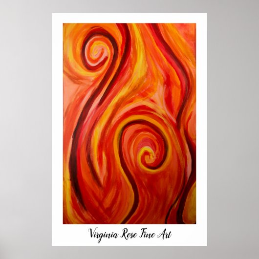 Vuur binnen poster (Voorkant)