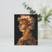 Vuur - bizar hoofdprofiel van Arcimboldo Briefkaart (Staand voorkant)