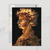 Vuur - bizar hoofdprofiel van Arcimboldo Briefkaart (Voorkant / Achterkant)