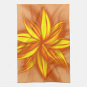 Vuur Bloem Fractale Kunst 2 Theedoek (Verticaal)