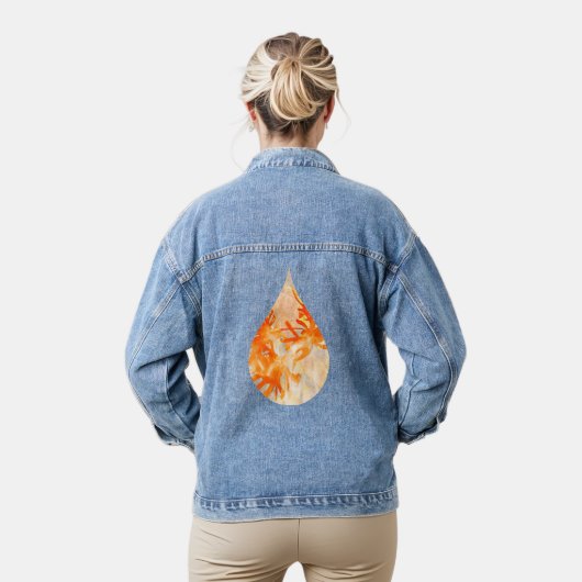 Vuur Bloemen Denim Jacket (Model)