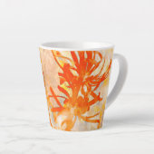 Vuur Bloemen Latte Mok (Rechterhoek)