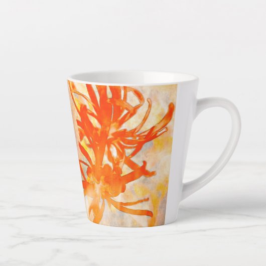 Vuur Bloemen Latte Mok (Rechts)