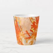 Vuur Bloemen Latte Mok (Voorkant)
