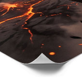 Vuur Chimera Mythische Caldera Kunst Poster (Hoek)