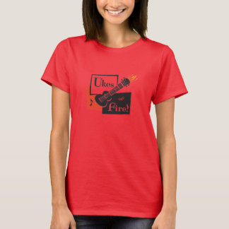 Vuur, dames Ringer T. T-shirt