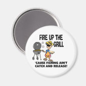 Vuur de Gril op Magneet (Voorkant / Achterkant)