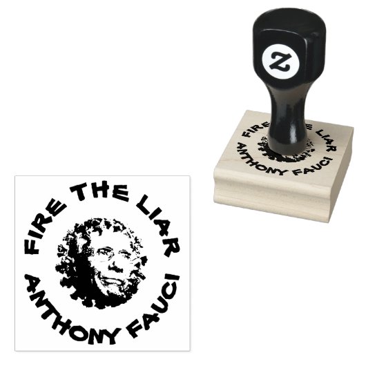 Vuur de Liar Anthony Fauci Rubberstempel (Gestempeld)