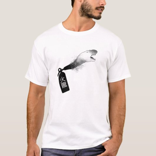 Vuur Dino. T-shirt (Voorkant)