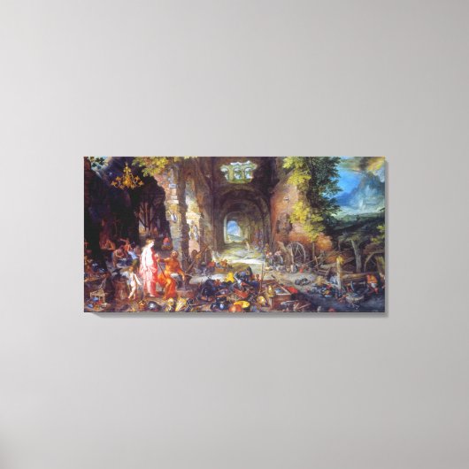 Vuur, door Jan Brueghel de Oudere Canvas Afdruk (Voorkant)