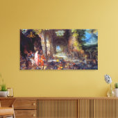 Vuur, door Jan Brueghel de Oudere Canvas Afdruk (Insitu (Woonkamer))