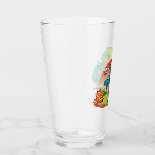 Vuur Draak Drinkservies Glas (Rechts)