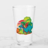 Vuur Draak Drinkservies Glas (Voorkant)