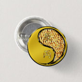Vuur Draak Ronde Button 3,2 Cm (Voorkant /achterkant)
