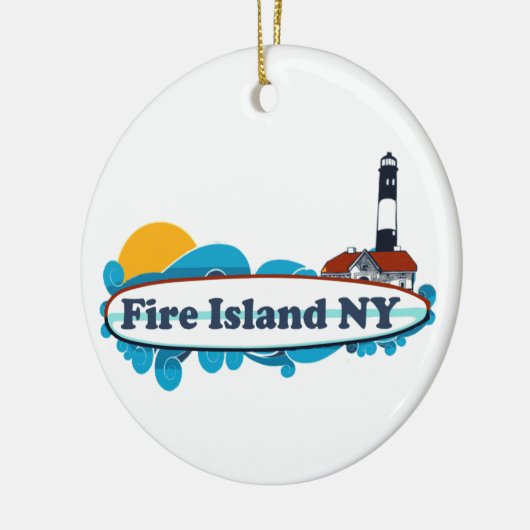 Vuur eiland. keramisch ornament (Links)