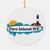 Vuur eiland. keramisch ornament (Achterkant)