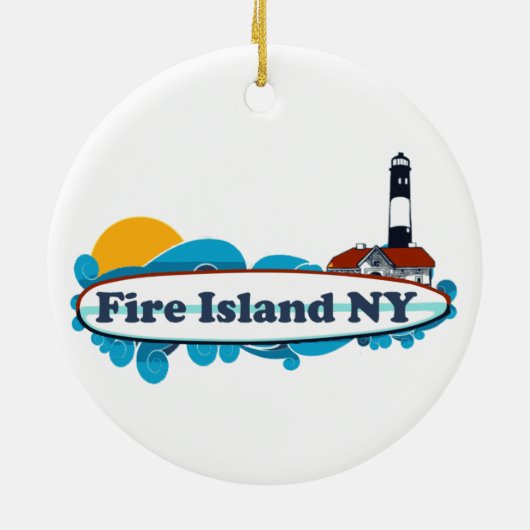 Vuur eiland. keramisch ornament (Achterkant)