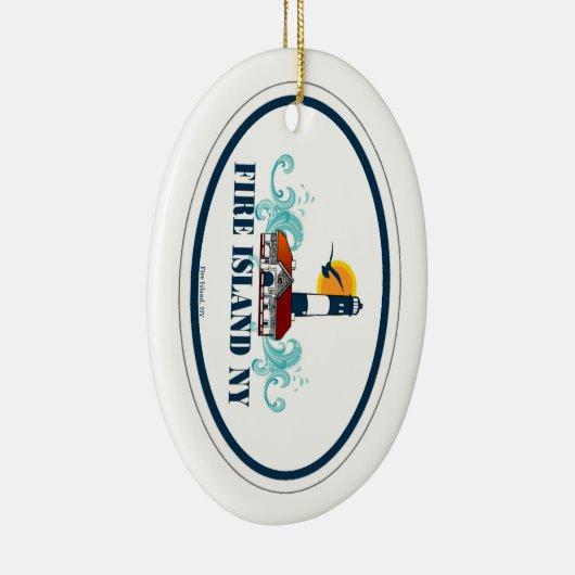 Vuur eiland. keramisch ornament (Rechts)