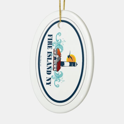 Vuur eiland. keramisch ornament (Links)