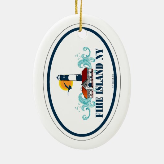 Vuur eiland. keramisch ornament (Achterkant)