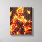 Vuur Elementaal Canvas Afdruk (Voorkant)